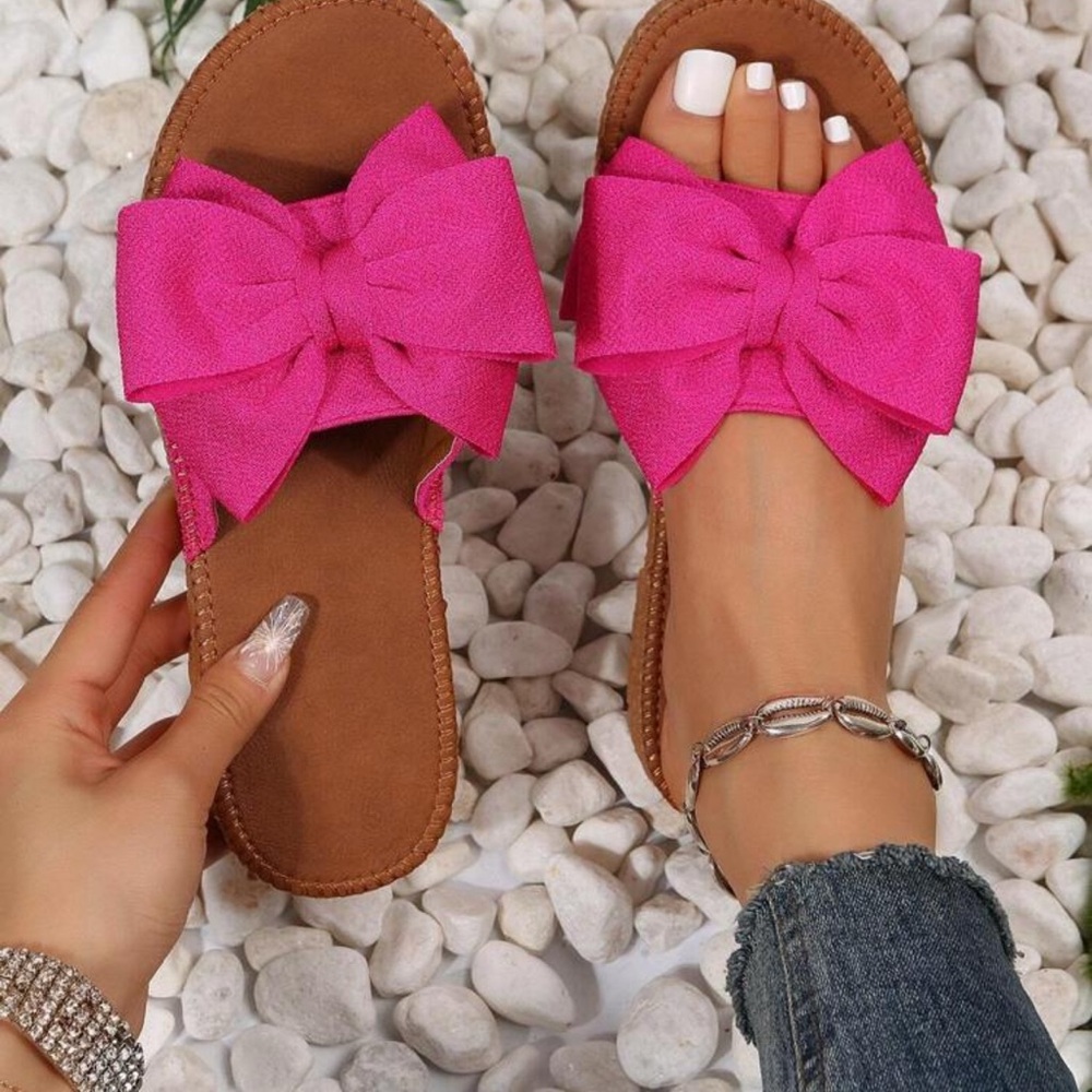 Pink Bow Women's Sandals